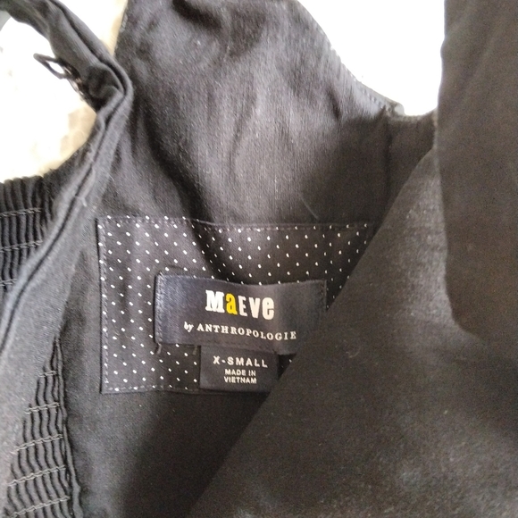 Anthropologie Maeve Square Neck Crop Tank in Black Size XS - Picture 4 of 8